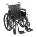 Wheel Chair With Removable Footrest And Working Brakes